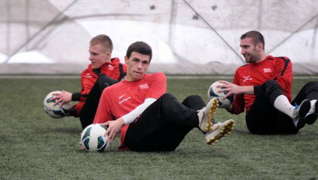 Pierwszy trening przed rundą wiosenną 14.01.2